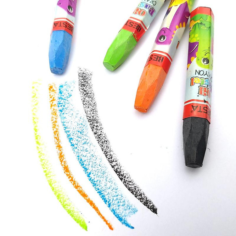 Hộp Bút Màu Sáp Dầu Besta SD012 (12 chiếc) - Ảnh 6