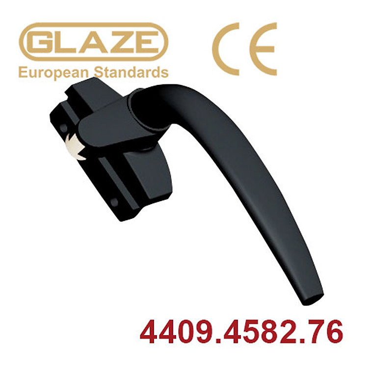 Tay gạt cửa sổ nhôm 458 - có chân