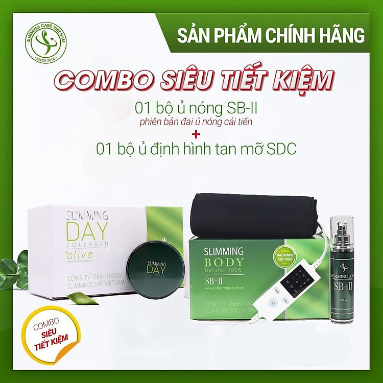 Combo Cải thiện tình trạng Mỡ - Săn Da - Trị Rạn Slimming Body 2 + Slimming Day Collagen ( Phiên bản cải tiến)