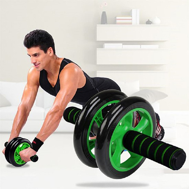 Con Lăn Tập Cơ Bụng Ab Wheel (Xanh Lá Cây)