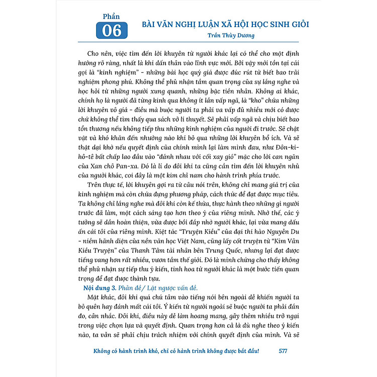 NÂNG CAO VĂN PHONG NGHỊ LUẬN XÃ HỘI - Ảnh 6