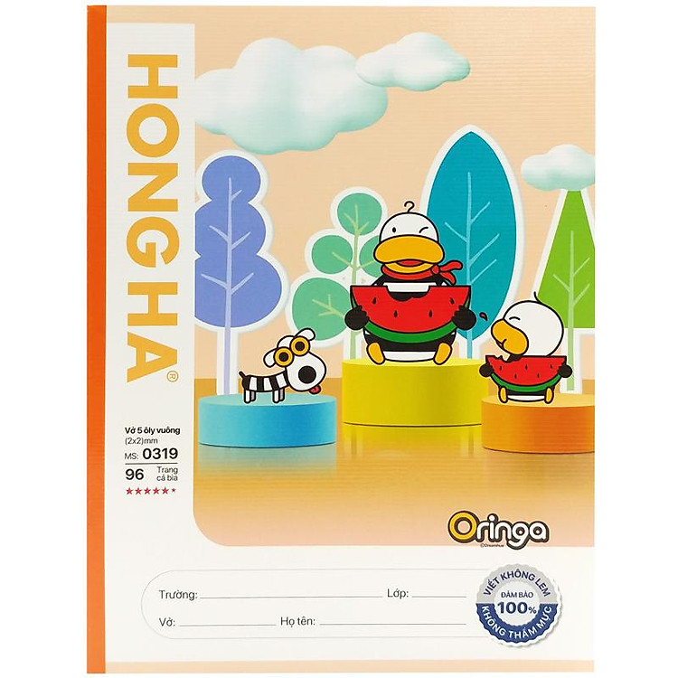 Tập Học Sinh Class Oringa Fun 5 Ô Ly Vuông 96 Trang 80gsm (5 chiếc) - Ảnh 2