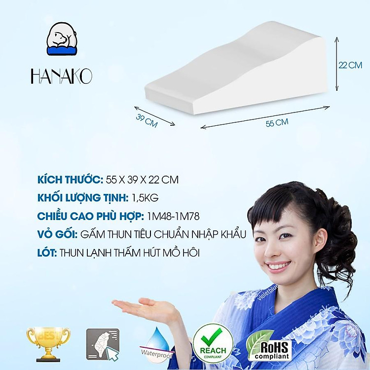 GỐI KÊ CHÂN CHUYÊN DỤNG CHIỀU CAO 22CM