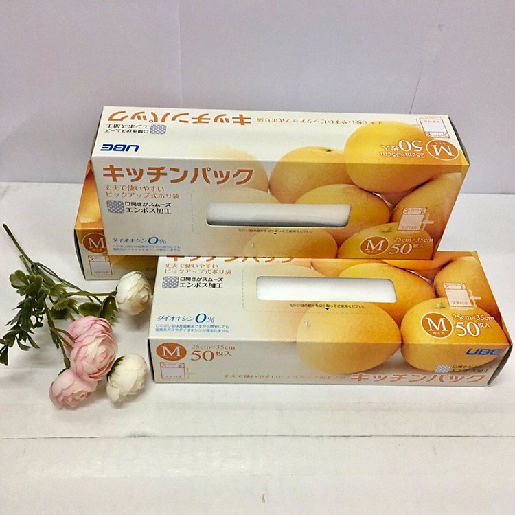 2 Bộ 50 túi nilon tự phân hủy bảo vệ môi trường an toàn đựng thực phẩm - Hàng nội địa Nhật