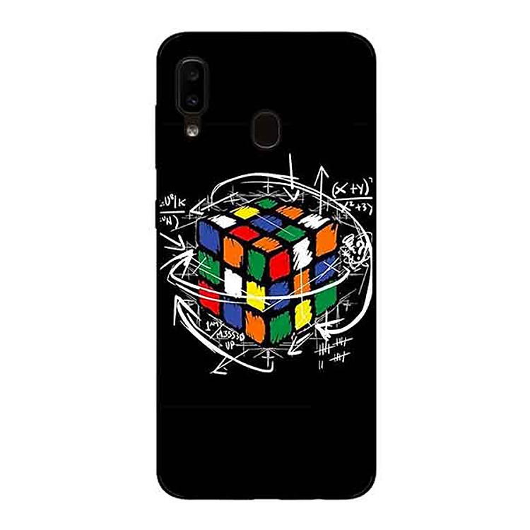 Ốp Lưng in cho Samsung A20 / A30 Mẫu Rubik Toán Học - Hàng Chính Hãng