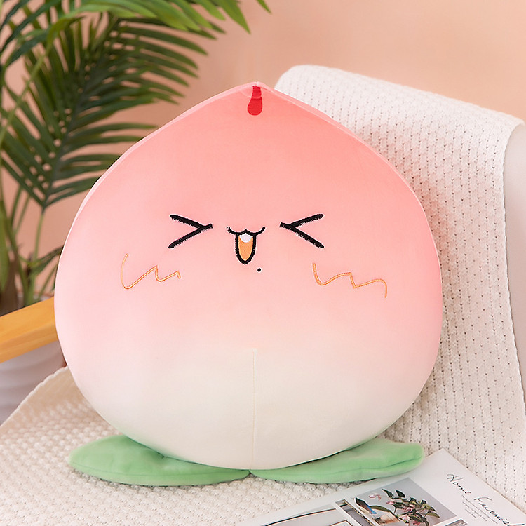 Thú bông trái đào chibi siêu mềm Chính hãng Giá rẻ - Hình ảnh 5