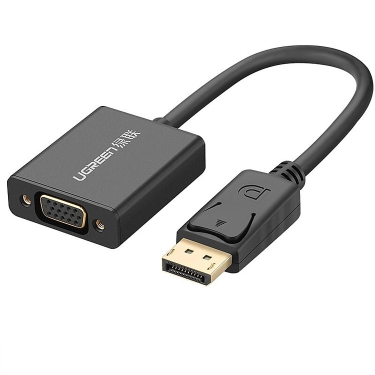 Cáp chuyển đổi DisplayPort sang VGA màu Đen Ugreen 20415DP109 Hàng chính hãng