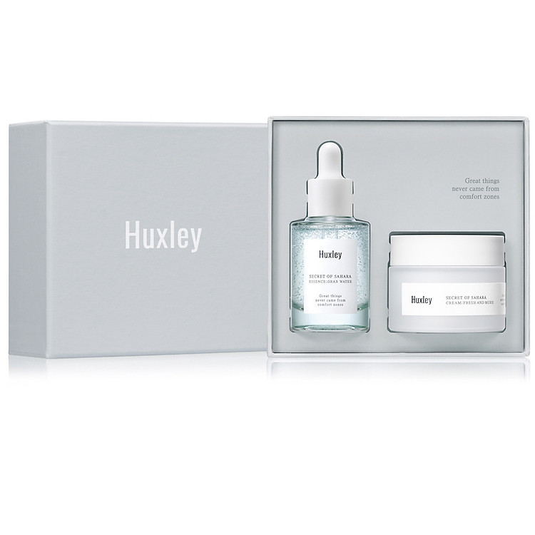 Bộ sản phẩm dưỡng ẩm phục hồi da chuyên sâu Huxley Hydration Duo Set (Grap Water 30ml + Huxley Cream; Fresh and More 50ml)
