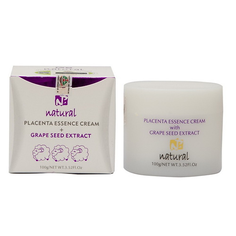 Kem Dưỡng Da Nhau Thai Cừu Với Tinh Chất Hạt Nho 100gram NPA Placenta Essen Cream with Grape Seed