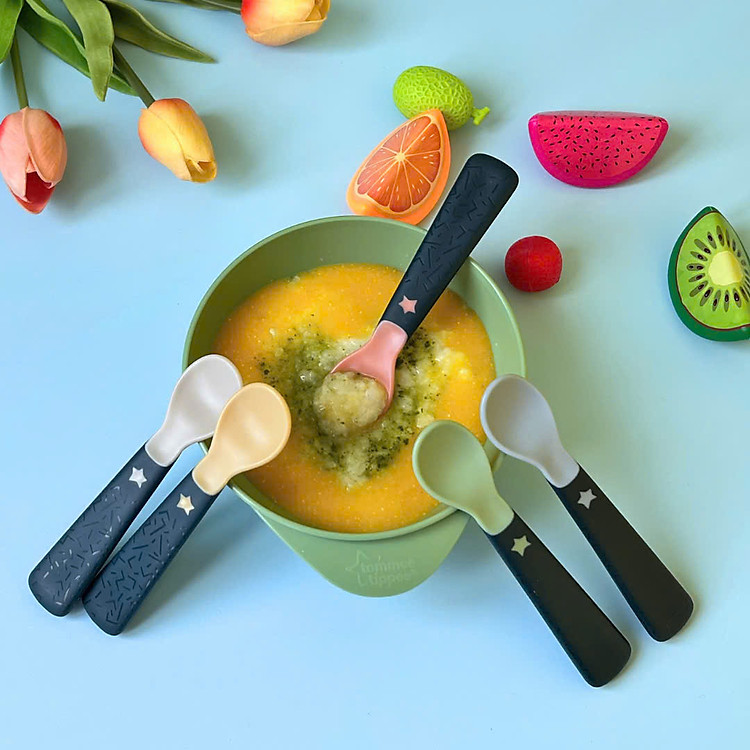 Thìa Tập Ăn Tommee Tippee Bộ 5 Chính hãng Giá rẻ - Hình ảnh 3