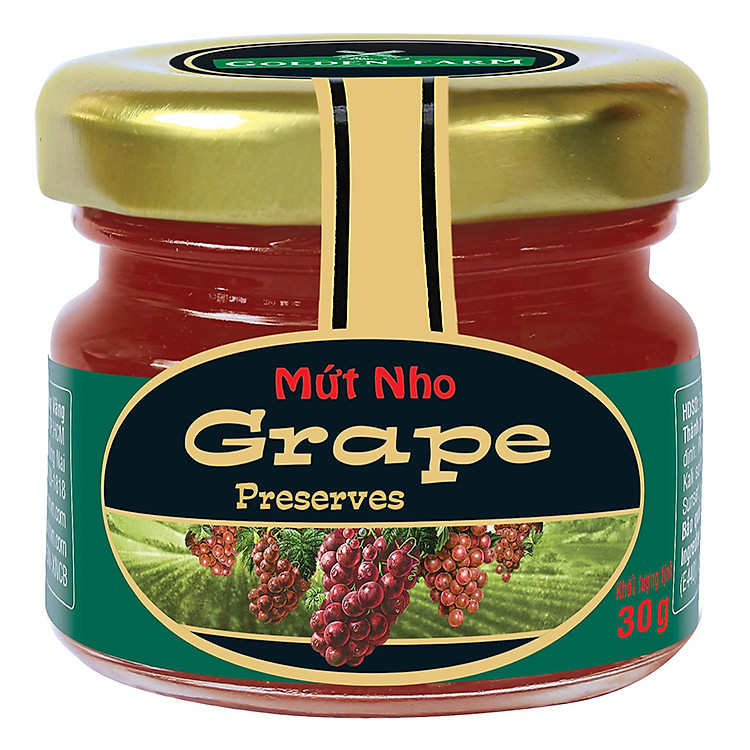 Mứt Nho Golden Farm 30g