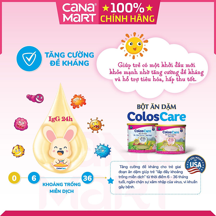 Bột ăn dặm Nutricare Coloscare 200g Tin cậy Ưu đãi - Hình ảnh 4