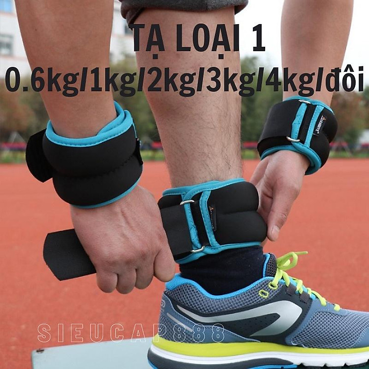 Tạ đeo cổ chân, cổ tay bi sắt hỗ trợ tập thể thao, tập gym, chạy bộ HT Sports ( Có size từ 0.6kg/đôi đến 4kg/đôi )