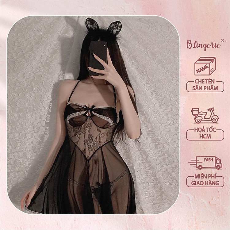 Váy Ngủ Ren Thoải Mái Gợi Cảm - B.Lingerie