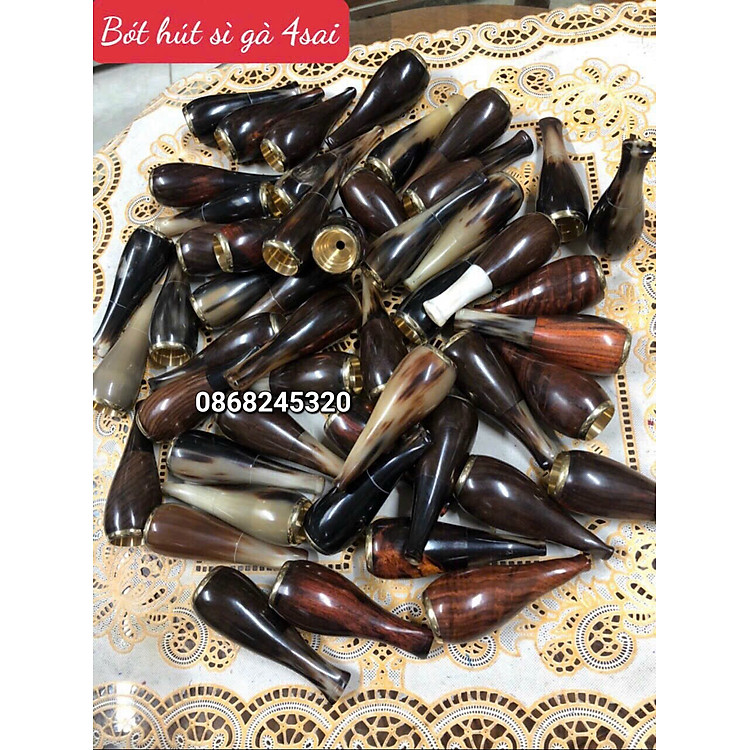 Tẩu Đầu Lọc Thuốc Sì Gà Bằng Sừng Gỗ Cao Cấp