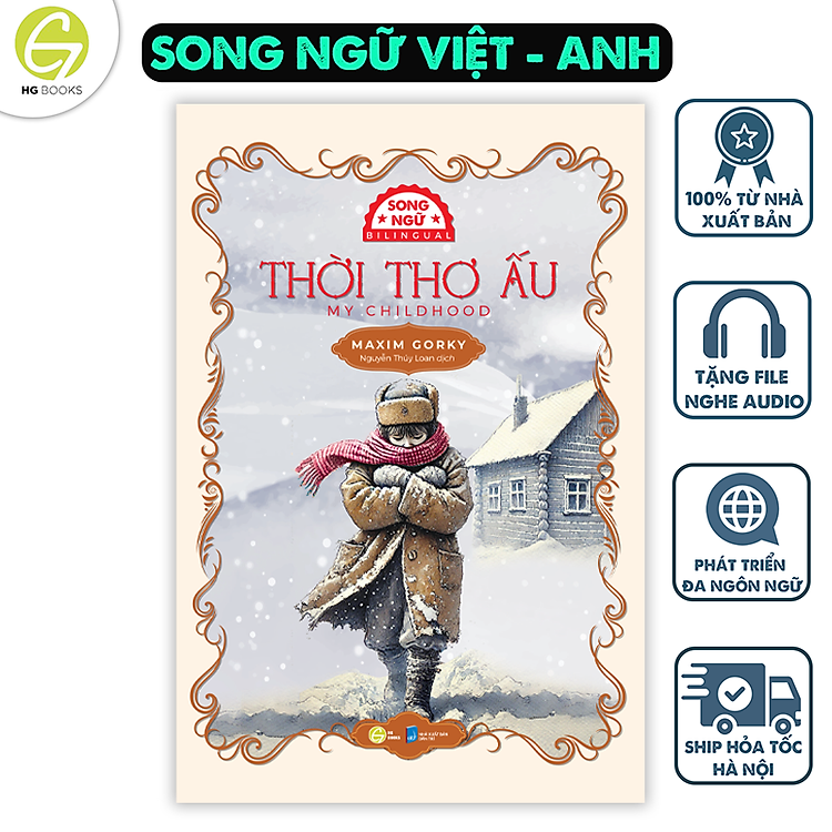 Sách Văn học kinh điển Song ngữ - Sách văn học (TB 2025), tặng audio & note từ vựng song ngữ - HG Books