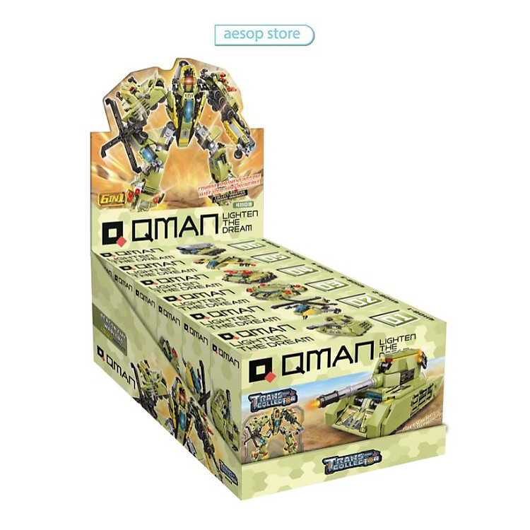 Hộp 6 bộ đồ chơi Robot Qman 41108 Chính hãng Ưu đãi - Hình ảnh 3