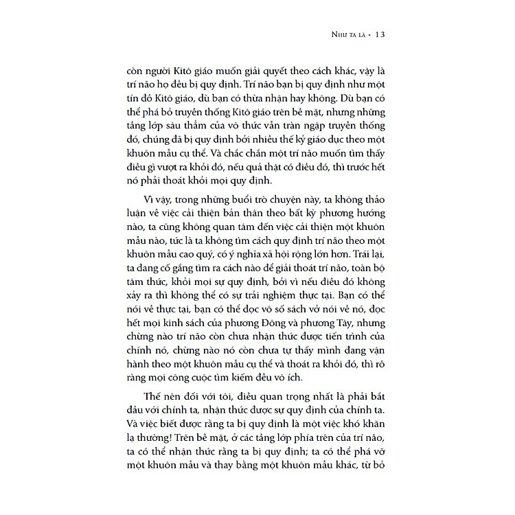 Như Ta Là - Giải thoát tâm trí khỏi mọi sự quy định - Ảnh 3