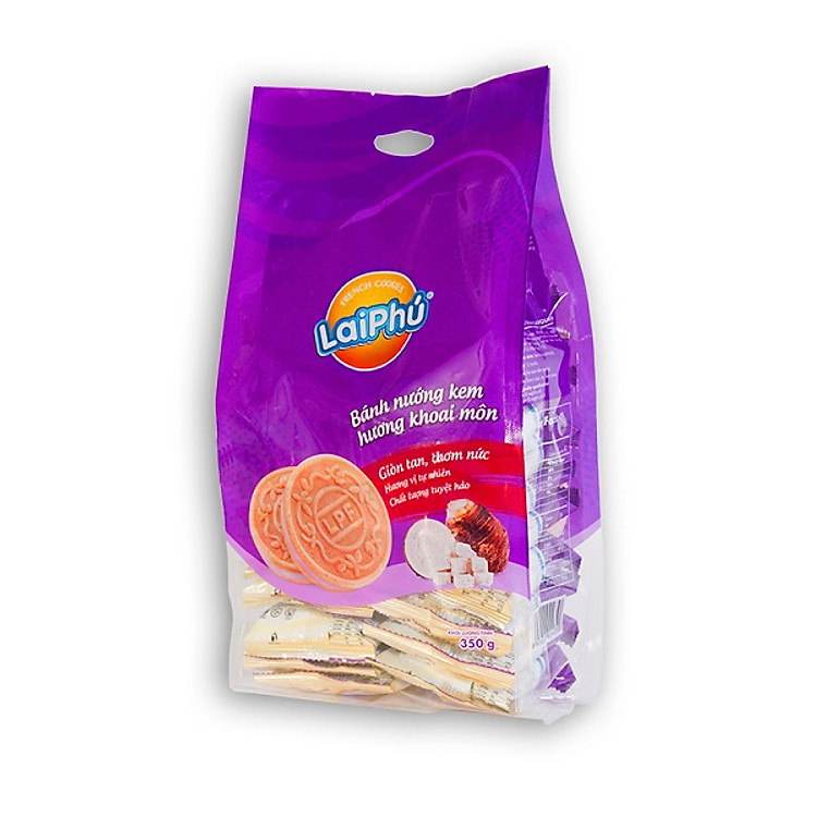 Bánh Cookies Lai Phú Kem Khoai Môn 350G