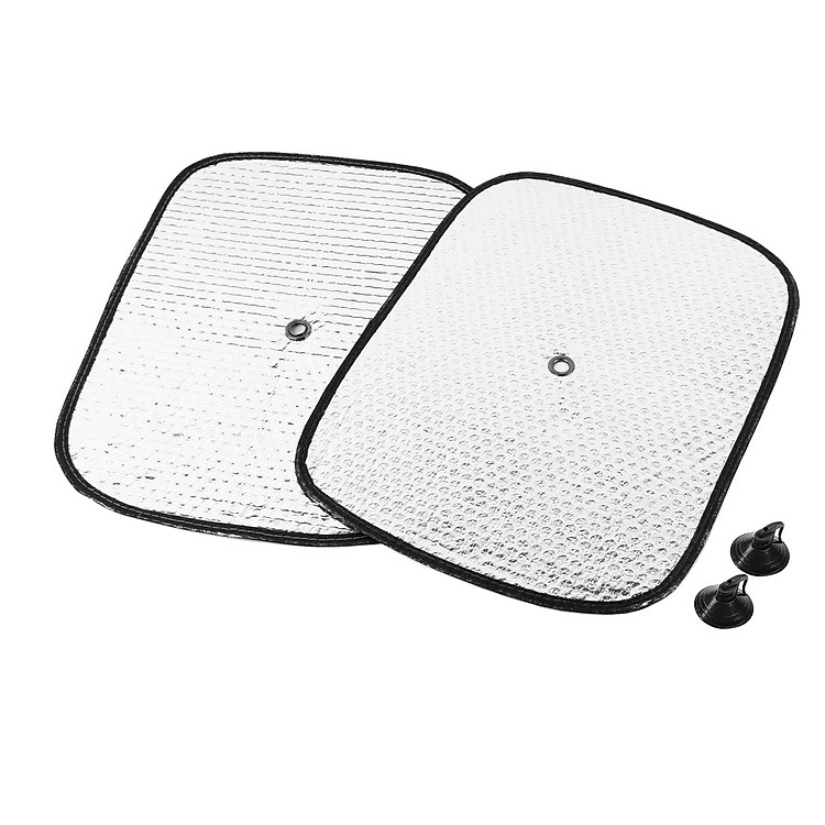Hai Tấm Che Nắng Ô Tô Phủ Nhôm Bạc 43*35cm