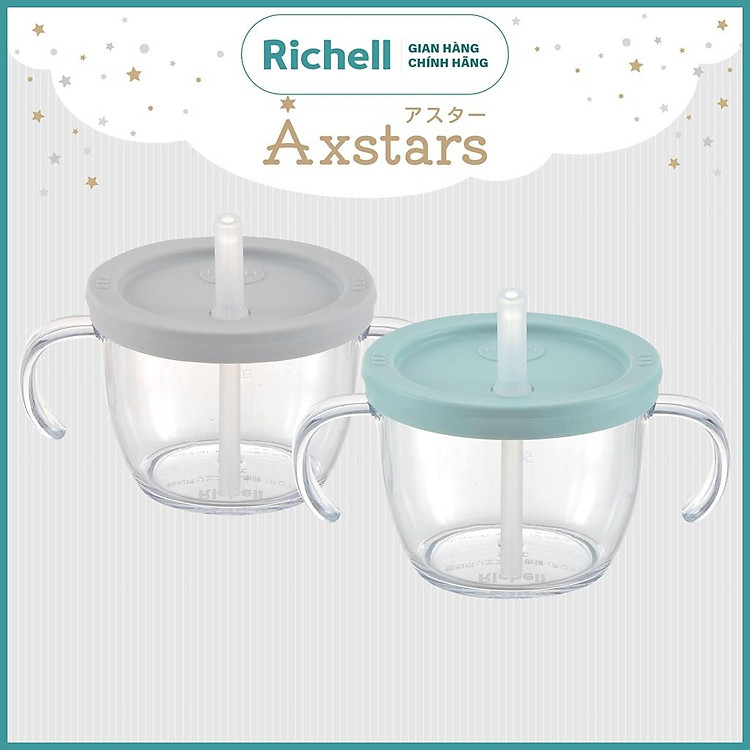 Cốc tập uống AXSTARS Richell Nhật Bản Chính hãng Giá tốt - Hình ảnh 3