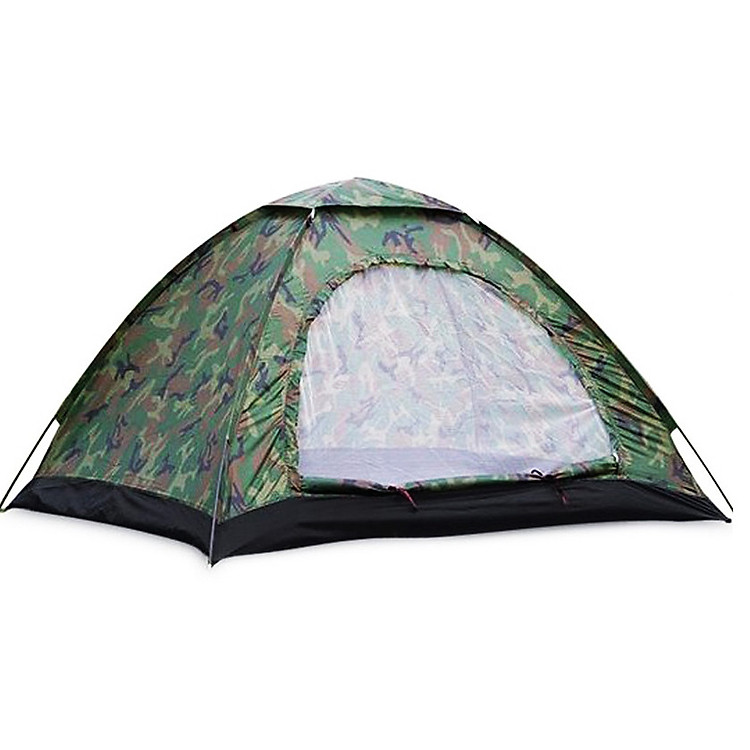 Lều cắm trại vải dù rằn ri