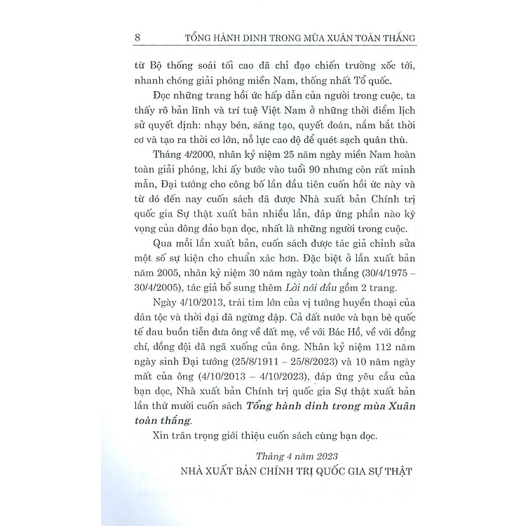 Tổng Hành Dinh Trong Mùa Xuân Toàn Thắng - Ảnh 5