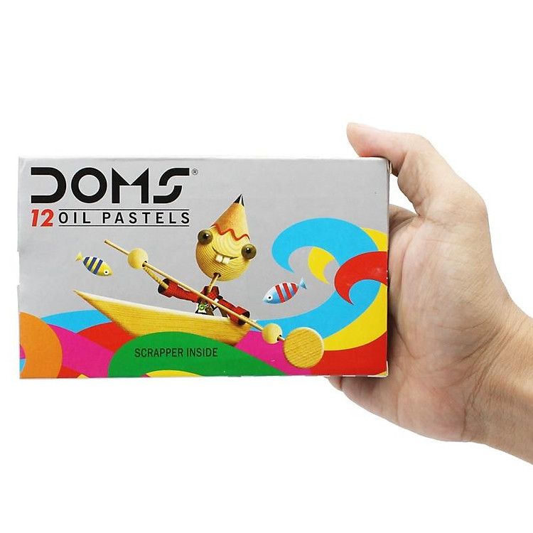 Hộp Bút Sáp Dầu DOMS 12 Màu - Ảnh 6
