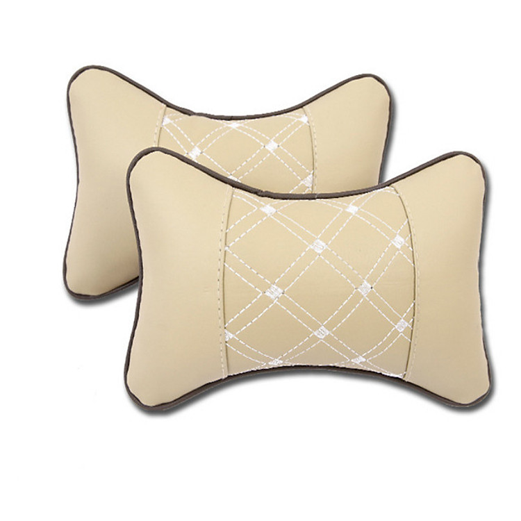 Bộ 2 Gối Da Tựa Đầu Xe Hơi