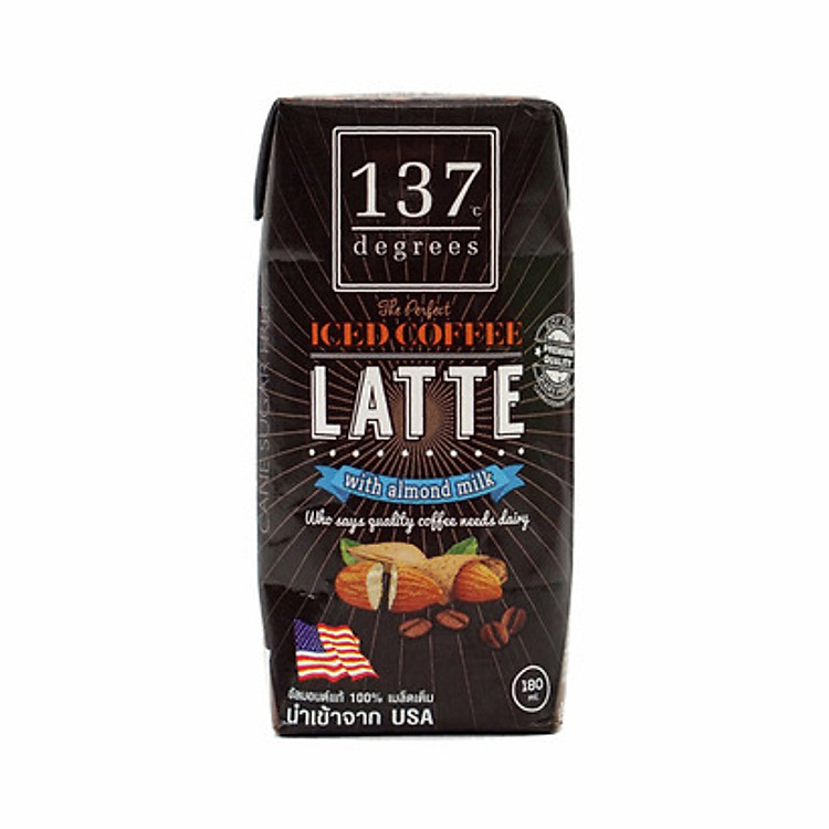 Sữa hạt hạnh nhân 137 Degrees vị cafe 180ML