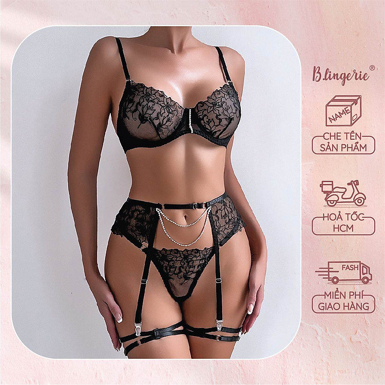 Bộ Đồ Lót Nữ Hoa Cá Tính - B.Lingerie
