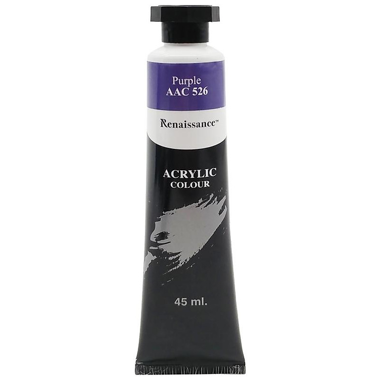 Tuýp Màu Acrylic 45 ml - Renaissance #526 - Màu Tím - Ảnh 2