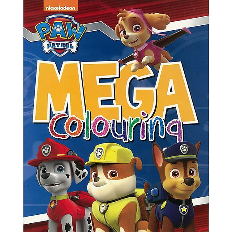 Sách Nickelodeon PAW Patrol Mega Colouring - Chú chó cứu hộ