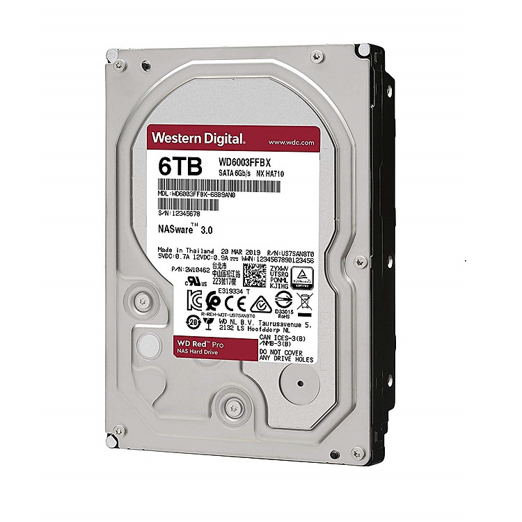 Ổ cứng HDD WD Red Pro 6TB 256MB 7200RPM WD6003FFBX- Hàng Chính Hãng