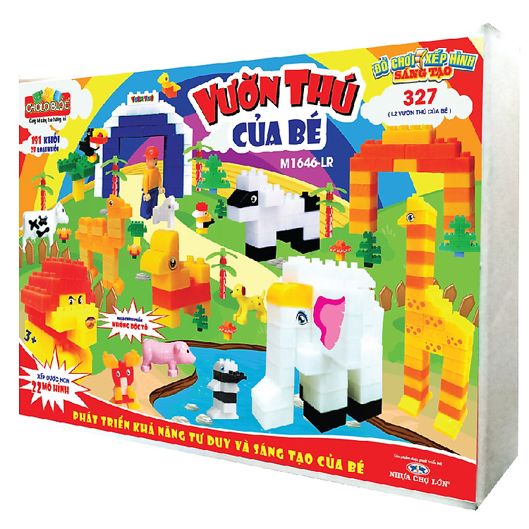 Bộ xếp hình sáng tạo Nhựa Chợ Lớn 327 - M1646-LR