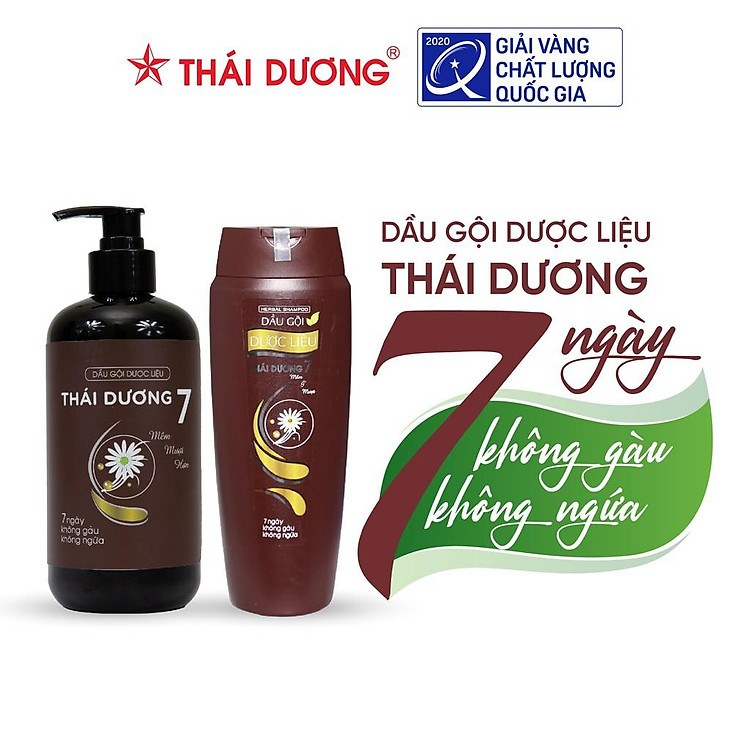 Dầu gội dược liệu Thái Dương 7 200ml / 480ml / 1100ml