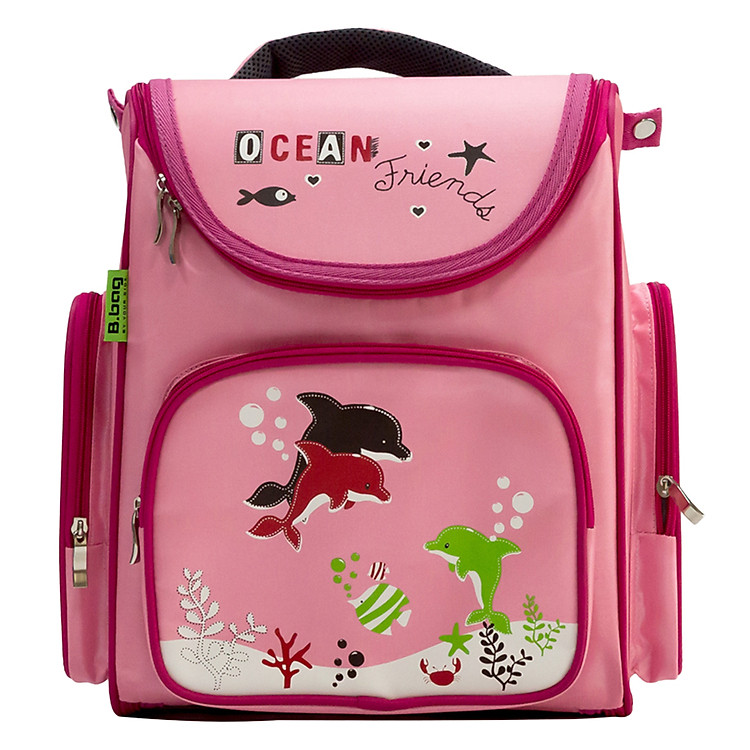 Cặp Học Sinh Chống Gù Ocean Friends B.BAG B-12-017 (28.8 x 36.5 cm)