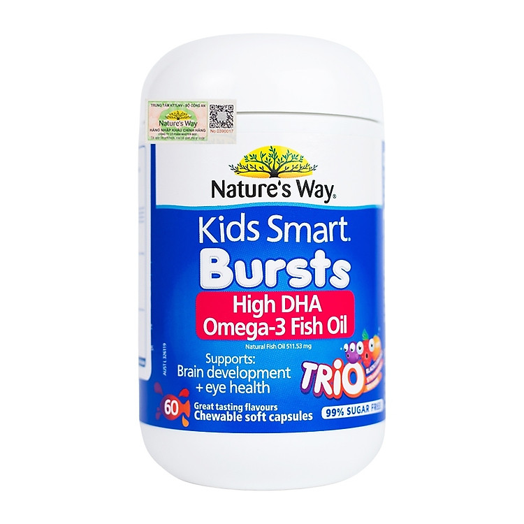 Dầu Cá Nature's Way Kids Bursts 60 Viên Chất lượng Giá tốt - Hình ảnh 2