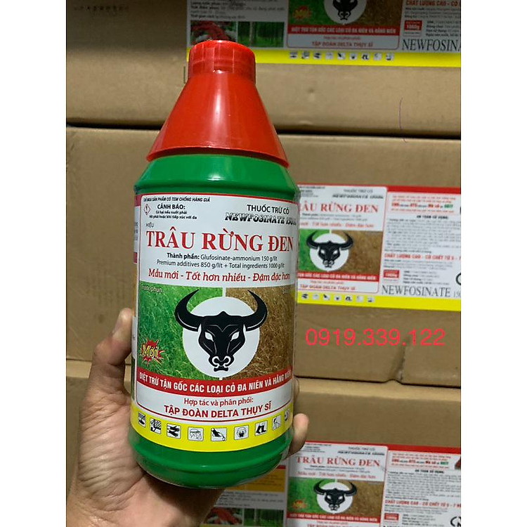 lưu dẫn Trâu Rừng Đen 900ml cực có tem chống hàng giả, cam kết đảm bảo chất lượng