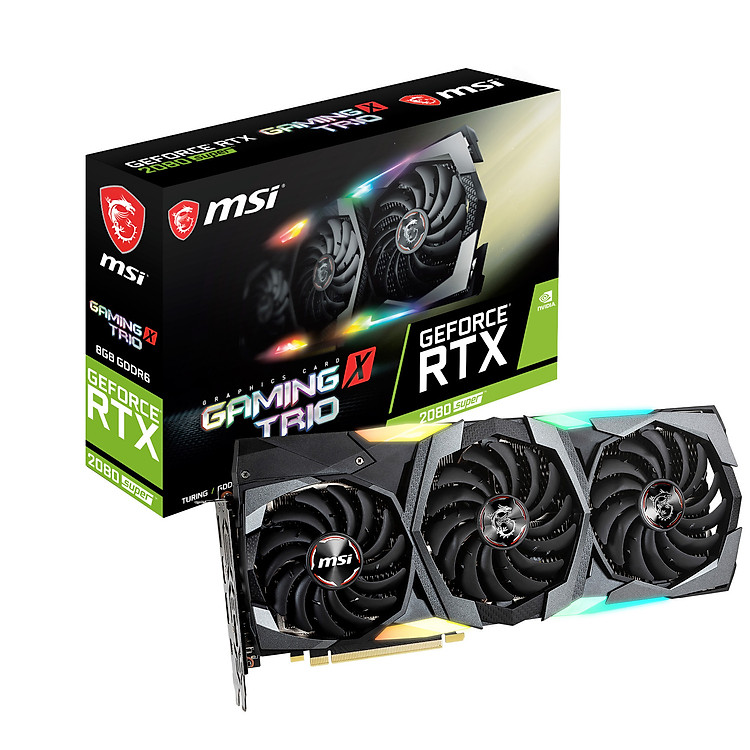 Card Màn Hình MSI RTX 2080 SUPER GAMING X TRIO 8GB - Hàng chính hãng