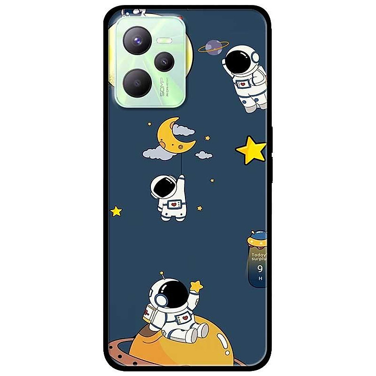 Ốp lưng dành cho Realme C35 - Realme Narzo 50A Prime mẫu Hoạ Tiết Phi Hành Trăng