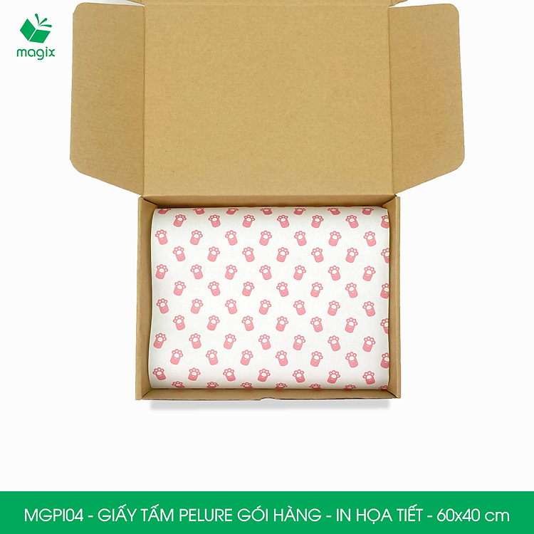Giấy Pelure gói hàng in họa tiết (100 tấm, 60x40 cm) - Ảnh 4