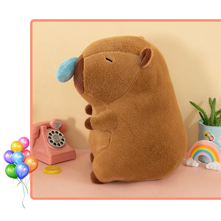 Gấu bông Chuột Capybara dễ thương 25cm Chính hãng Giá rẻ - Hình ảnh 4