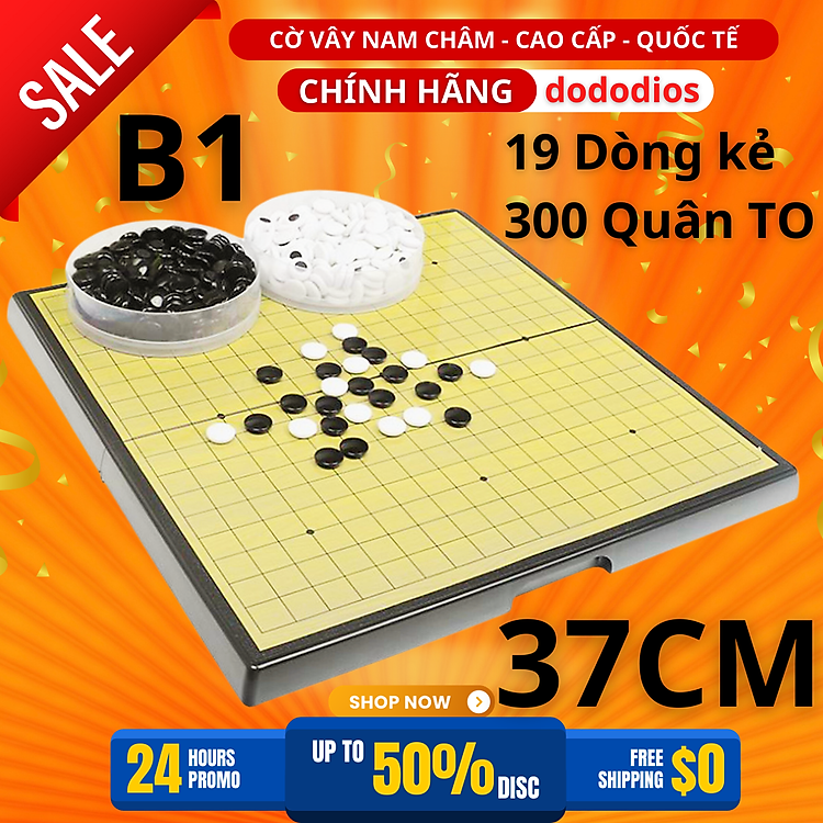 Mua tại Tiki: Bộ cờ vây nam châm cỡ đại 37x37cm Chính hãng Giá rẻ