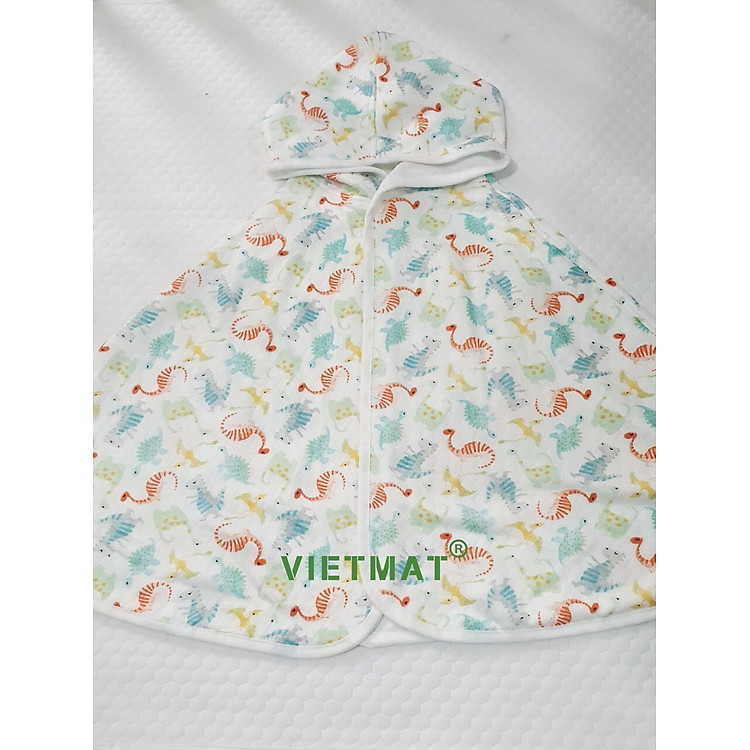 Áo choàng chống nắng cho bé có mũ Vietmat sợi tre, thoáng mát, rộng rãi, kháng khuẩn và kháng tia UV