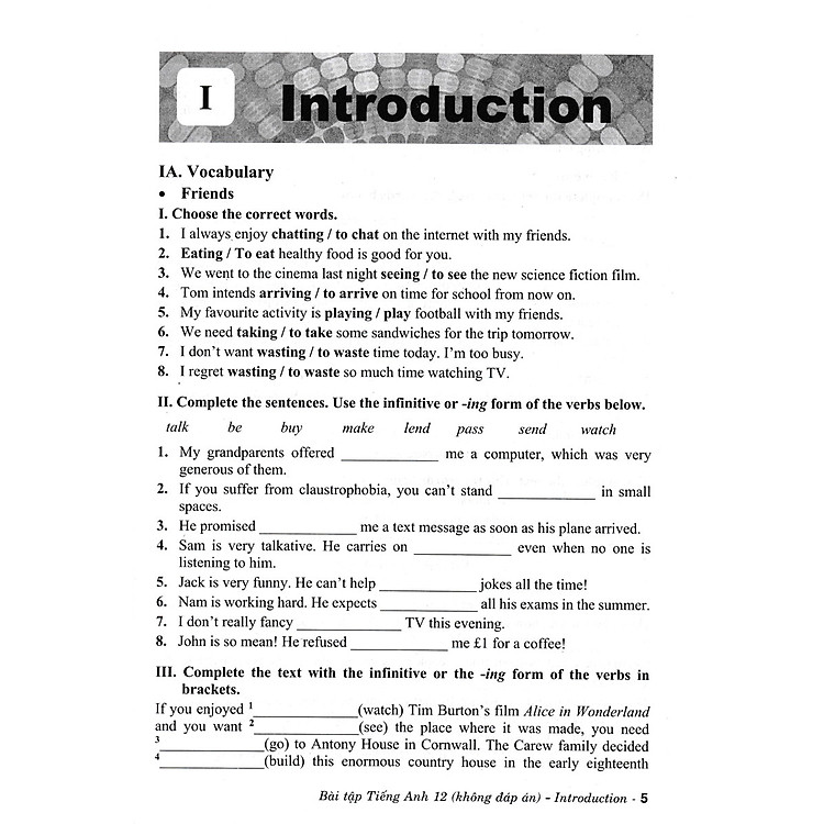 Bài Tập Tiếng Anh 12 - Không Đáp Án (Dùng Kèm SGK Chân Trời Sáng Tạo) - Ảnh 5