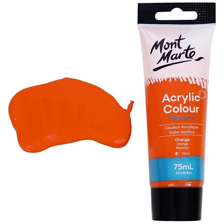 Màu Acrylic Mont Marte 75 ML (Cam) - Ảnh 4