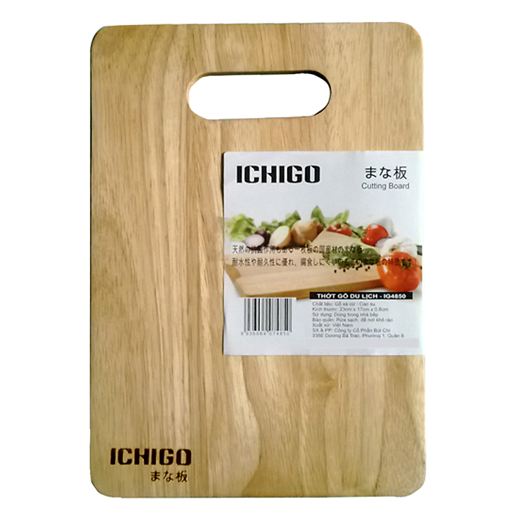 Thớt gỗ xà cừ Ichigo IG-4850 (17 x 24 cm)