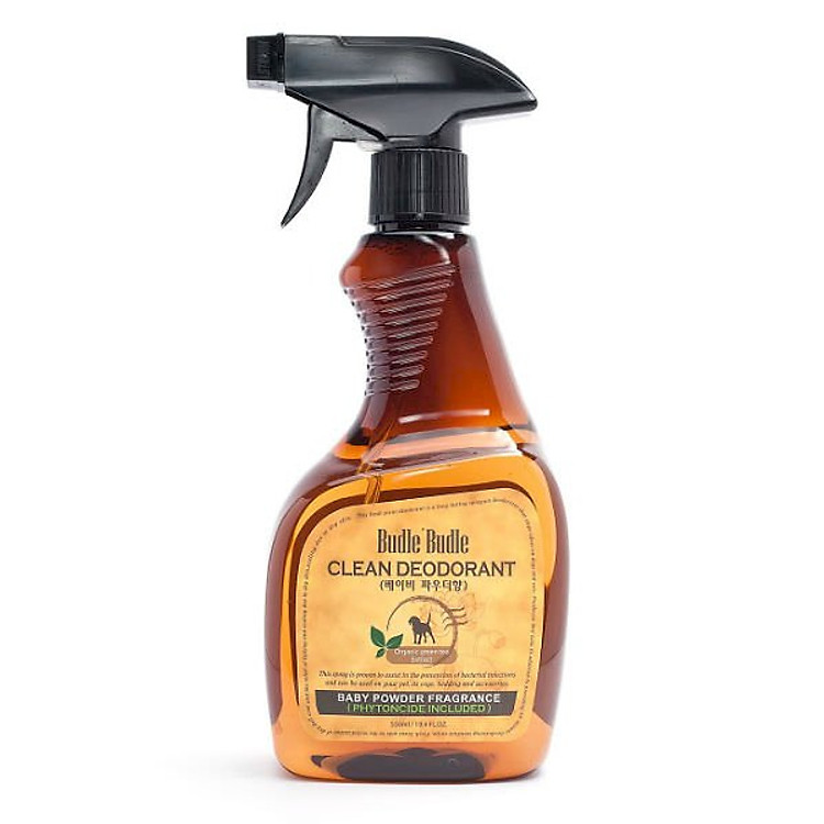 Bình Xịt Khử Mùi Dưỡng Lông Cho Chó Baby Powder Budle'Budle BB112 (530ml)