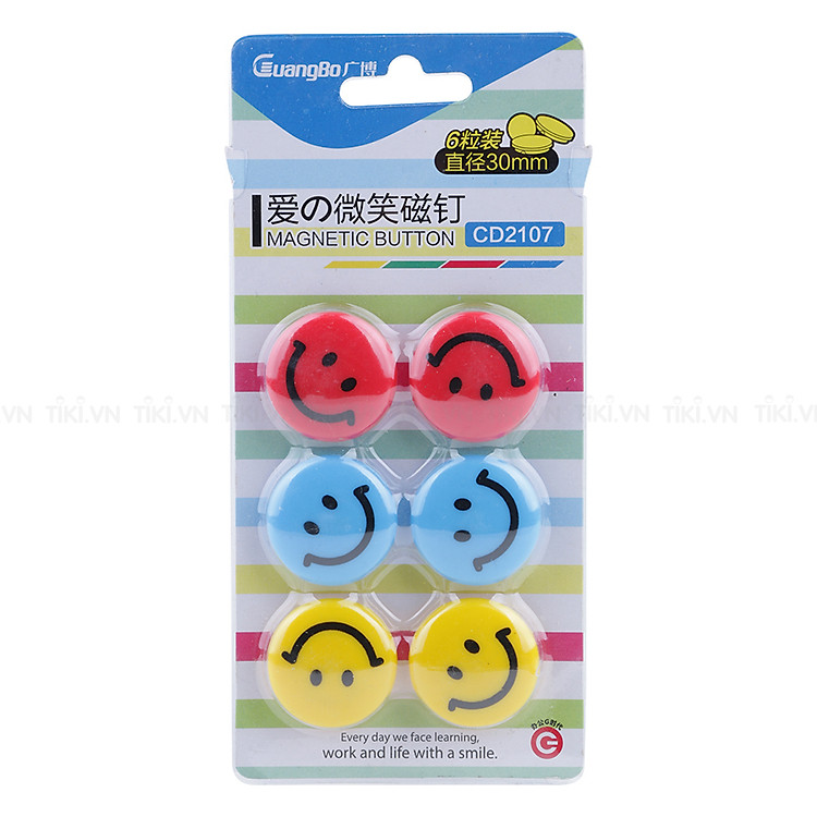 Vĩ Nam Châm Mặt Cười Guangbo 30mm - Ảnh 4
